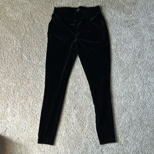 Loft black crushed velvet leggings